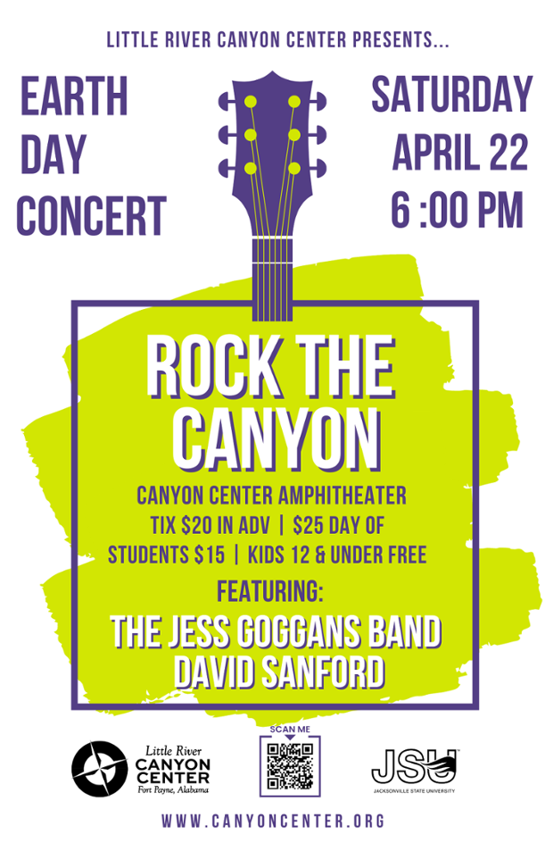 Canyon Rocks Concert Poster 2023 Saturday April 22, 6pm more details below.